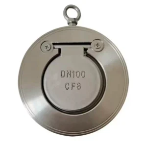 H74W 16P Stainless Steel CF8 CF8M Single Piece Manual Check Valve for Water General Use PTFE Sealing