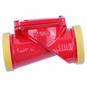 H84X-16Q PN16 2″-10″ Automatic Stop Ductile Iron Grooved Rubber Disc Check Valve for Water Gas Oil Customizable