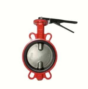 HF Fire Manual Butterfly Valve Handle Type Lap Joint Design Cast Iron Water Medium DN50 DN200mm Flanged Connect