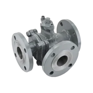 HG Three-Ways Flanged Ball Valve Q44F/Q45F-16C Solution Heat Treatment FRAS Solid Ball Blowout-proof Stem