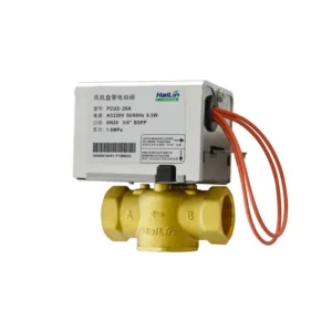 HL G2 3 4 S2 FCU Electric Valve 2 Port DN20 Motorized Brass Valve With Actuator 220VAC With CE Certification