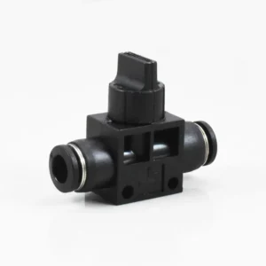 HVFF Air Flow Control Plastic Hand Shutoff Valve Pneumatic Hose Fitting