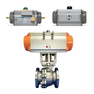 Hard Seal Ball Valve with Air Torque Actuator for Industrial Pipeline