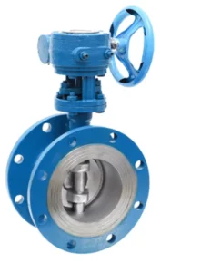 Hard Sealed Flange Turbine Manual Cast Steel Butterfly Valve for Water Normal Temperature