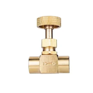 Heavy-Duty 1/4 NPT Female Connection Brass Instrument Control Needle Valve Manual Heavy-Duty Brass Instrument Replacement