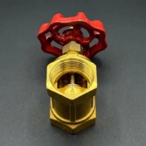 Heavy-Duty 1″ Brass Globe Valve Manual Shutoff OEM/ODM Customizable NPT Connection Low Temp Water