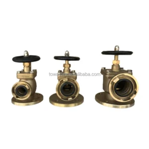 Heavy Duty 90D Right Angle Flange Inlet DN40 DN50 DN65 Marine Fire Hydrant Valve Pattern Bronze 2.5″ Storz Outlet Hydrant Valve