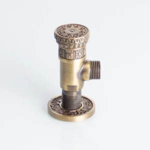 Heavy Duty Brass Angle Valve Tilt Handle Water Stop Valve for Bathroom Use