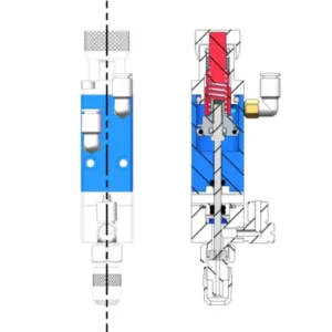 High Precision Pneumatic Stainless Steel Needle Glue Dispensing Valve