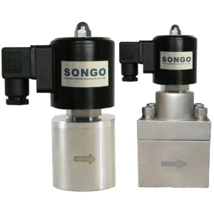 High Pressure 220V Ac 300bar 800bar Stainless Steel 304 Normally Closed Open Thread Flange Welding Connection Solenoid Valve