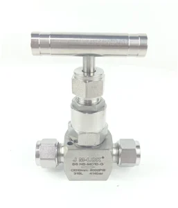 High Pressure 6000psi High Temperature Stainless Steel 316 Square Needle Valve Manual 3mm-25mm Bore Tube Fitting