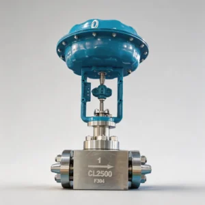 High Pressure Air Actuated Globe Control Valve Butt Weld Cast Steel with Pneumatic Positioner for High TEMP ISO 9001