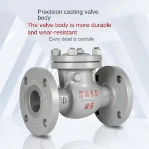 High Pressure Check Valve H44H Electric Cast Steel Swing Flange Steam Natural Gas DN65 DN100 Made in China Factory Direct