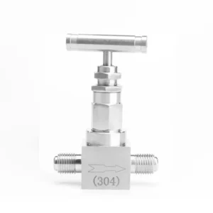 High Pressure High Temperature 304 316 Stainless Steel Axial Needle Valve 4 Minute Cut Off Water Media Hydraulic