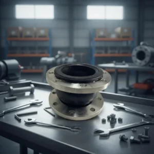 High Pressure Lined Bellows Rubber Expansion Joints Pipe Compensator Flange Seal Forged