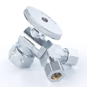 High Pressure Manual Brass Angle Valve 1/2 FIP X 3/8 OD COMP Full Port Design for Industrial Gas Systems