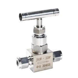 High Pressure Oxygen Gas Needle Valve 304 316 Stainless Steel 1/8 1/4 3/8 1/2 OD Tube Compression Union Straight Needle Valve