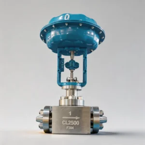 High Pressure Pneumatic Control Valve Flanged Carbon Steel with I P Transducer and Positioner for Steam ASME B16.34 Certified