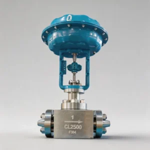 High Pressure Pneumatic Control Valve Flanged Forged Steel with Filter Regulator and Limit Switch Oil Gas Customized