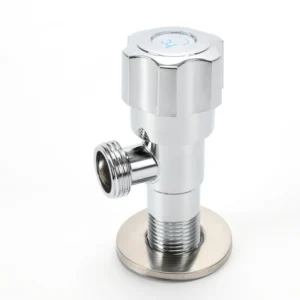 High Pressure Rated Brass 90° Elbow Shut Off Valve with Quick Open Mechanism for Bathroom Water Supply