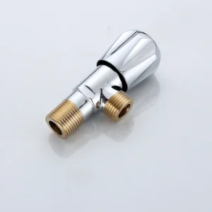 High Quality 1/2 Brass Chrome Angle Valve with 3-Year Warranty PN16 Manual Control Factory Direct Sale Bathroom Water Valve
