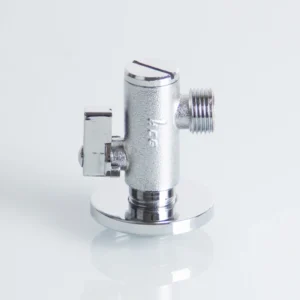 High Quality 1/2 Inch X 3/8 Inch 90 Degree Brass Chrome Angle Valve Multi-Turn Angle Valve Bathroom Brass Faucet Angle Valve