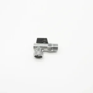 High Quality 1/2 Model Manual Brass Zinc Alloy Angle Valve for Water and Hydraulic Applications