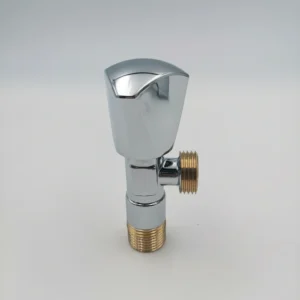 High Quality Brass Chrome Finish Angle Valve Direct China Factory for Water Application Hydraulic Power Control Stop Structure