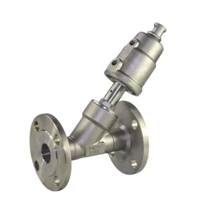 High Quality Customized Angle Seat Valve 80mm Pneumatic Flange Stainless Steel Angle Seat Valves