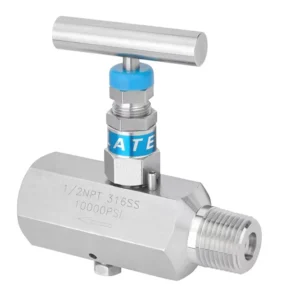 High Quality Durable Stainless Steel Needle Valve 6000psi V4 Model Gas/Oil/Water Control 1/4″-1 1/2″ Port Size