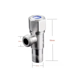 High Quality Durable Standard Brass Angle Valve Chrome Finish 3-Year Warranty for Commercial Kitchen Use