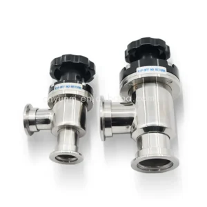 High Quality Manual Angle Valve with Bellow for High Vacuum Application Vacuum Angle Valve