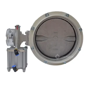 High Quality Pneumatic Aluminum Alloy Single Flange Butterfly Valve DN200 for Cement Silo Hoppers