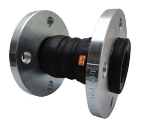 High Quality Zinc Plated Oil Resistant Bellows Expansion Marine Grade Double Sphere Flexible Rubber Flange Joint High Pressure