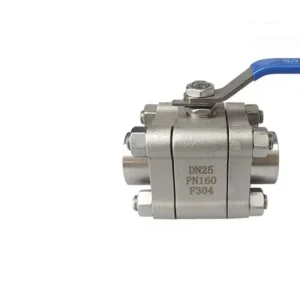 High Temp 425 Degree Forge Steel 304 64bar 2-way Thread Socket Butt Weld Hard Seal 3-piece 800LB 1500LB Ball Valve For Steam