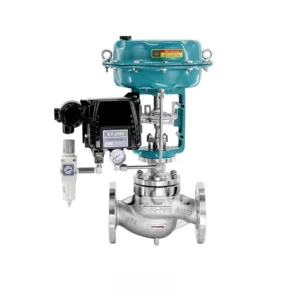 High Temp Single Seat Pneumatic Regulating Valve Flange Diaphragm Type Cut-off Valve for Thermal Oil & Steam Pipeline DN25 Port
