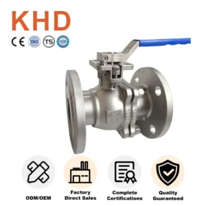 High Temperature 2pcs 3pcs Flange Ball Valve JIS DN50A 304 Stainless Steel Soft Seal Ball Valve