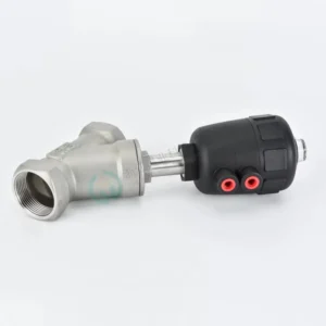 High Temperature Automatic Control Steam Angle Valves 304 Stainless Steel Pneumatic Y Type Valve Inner Wire Angle Seat Valve