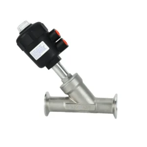 High Temperature Factory Customizable 304 Stainless Steel Angle Seat Valve Pneumatic Control Valve NPT BSPT DN10~DN80 Water Gas
