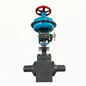 High Temperature Pneumatic Steam Control Valve with Graphite Packing and Radiator Fins for Steam Service