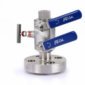 High-Temperature Stainless Steel Block Bleed Flange Valve Manual Needle 1/8 in Port Size 1-Year Warranty Made in Zhejiang