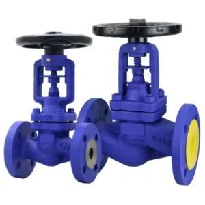 High Temperature Steam Oil 6 Inch WCB Carbon Steel Flange Type Bellows Seat Globe Valve