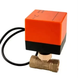 High Torque Electric Ball Valve with Forged Brass Body OEM Support Reliable Water Flow Control for Building Automation