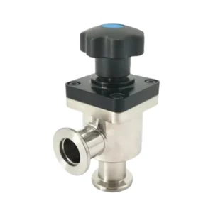 High Vacuum Manual Double Flange Angle Flapper Valve for Gas KF Port Size High Medium Temperature 1 Year Warranty