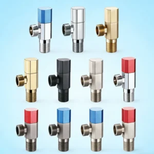 Home Project Bulk Purchase Durable Multi-color & Multi-style Chrome-plated 15mm Sealed Angle Valve 1/2 for Water Heater