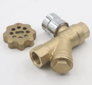 Hot/cold Water Valve Brass Magnetic Lockable Y Type Strainer Valve