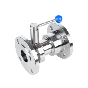 Hygienic Food Grade Stainless Steel 304 316L Silicon Sanitary Manual One Piece Flnaged Check Butterfly Valve
