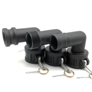 IBC Camlock Quick Coupling 2″ DN50 90 Degree Angle PP IBC Tote Tank Valve Fitting Adapter