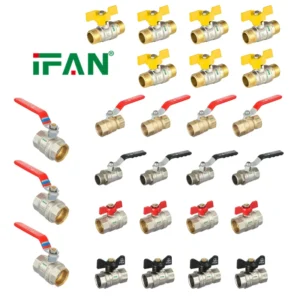 IFAN All Size Ball Water Valve Corrosion Resistant Forged Brass Valve 1/4”–4” Threaded Brass Ball Valve