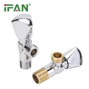 IFAN Factory OEM Basin Brass Water Angle Valve 1 2 Inch Bathroom Threaded Brass Angle Valve